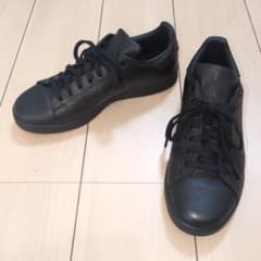 【美品】 アディダス adidasスタンスミス オールブラック 26cmのサムネイル