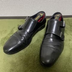 Ferragamo ダブルモンクストラップシューズ メンズ 7 1/2 3E - メルカリ