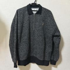 RAIZO ライゾー ハーフジップ スウェット 雷 サンダー 黒