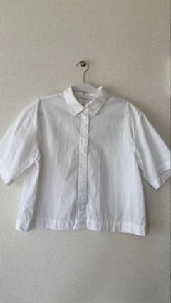 無印良品 MUJI 半袖シャツ ホワイト M 341810-350 23-10のサムネイル