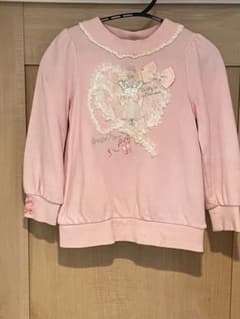 mezzo piano  ピンク　バレエモチーフ　トレーナーのサムネイル