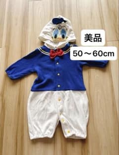 미품 50 ~ 60cm 도널드 덕 나리키리 롬퍼스 베이비 옷 디즈니