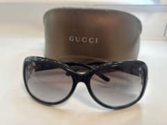 GUCCI 猫目型サングラス ブラック GGロゴ - メルカリ