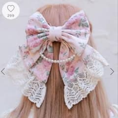 さ*装様 axes femme Chalmiere クラシカルローズ柄バレッタ - メルカリ
