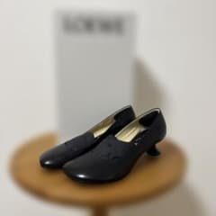 LOEWE ブラックパンプス 38 - メルカリ