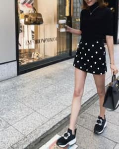 Sheller レディキュロットパンツ　BLACKのサムネイル