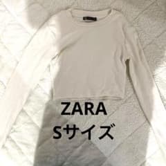 ZARA クロップド丈　長袖T インナー　y2k 白　ダンス　ギャルのサムネイル