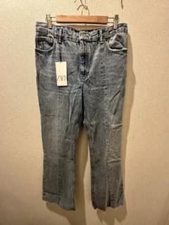 ZARA フレア デニム パンツ FLARED FIT ジーンズ 44のサムネイル