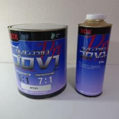 日本ペイント プロＶブラック・ホワイト 4㎏・ハードナー0.8㎏×２セット 日本ペイント プロVブラック・ホワイト 4㎏・ハードナー0.8㎏×2