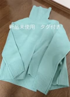 ミントグリーン　ユナイテッドアローズ　タートルネックニットのサムネイル