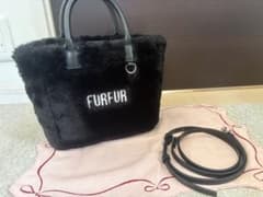 FURFUR 퍼백 2way 숄더백 블랙