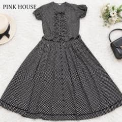 PINK HOUSE ドット柄 リボン セットアップ ブラウス ロングスカートのサムネイル
