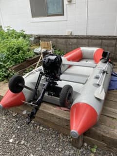 アキレス　ゴムボート　トーハツ2馬力（3.5馬力）船外機のサムネイル