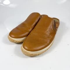 SPINGLE MOVE スピングルムーブ レザースリッポン（L）サンダル 茶