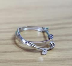k14wg　刻印　フープピアス　ダイヤのサムネイル