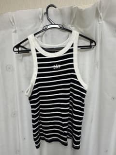 GAP MODERN TANK ボーダー タンクトップ ブラック Mのサムネイル