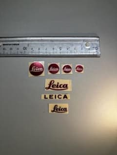 ライカ（Leica）風の金属感立体ミニステッカー 7種セット - メルカリ