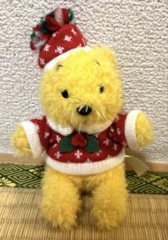 プーさん　ディズニークリスマス2016年　ぬいぐるみバッチ