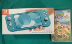 新品　ニンテンドースイッチライト　ターコイズ　&   あつまれどうぶつの森のサムネイル
