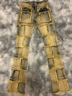 VALABASAS パッチワーク フレアデニムパンツ 29インチのサムネイル