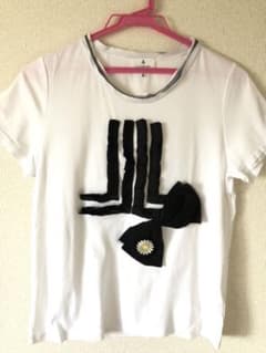 ランバンオンブルー 2018/aw リボンマーガレットTシャツのサムネイル