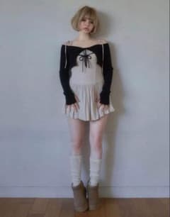 andmary Nei knit set flare drest black - メルカリ