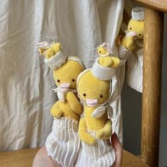 ツインアヒル アーティストベア 海外作家様 ハンドメイド ぬいぐるみ