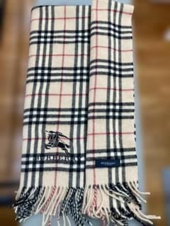 BURBERRY チェック柄 ストール ウール - メルカリ