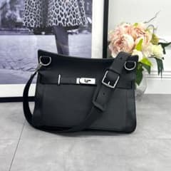 エルメス ジプシエール34 トリヨンクレマンス ブラック×ブルー 