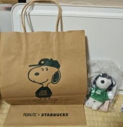 台湾 スターバックス スヌーピー ぬいぐるみ キーチェーン 紙袋付きのサムネイル
