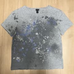 H&M スプラッターペイント Tシャツ グレー S