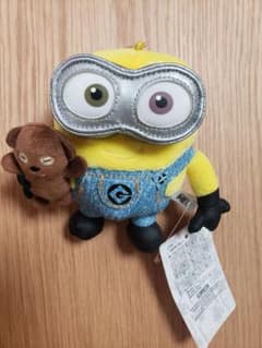 USJ 미니언즈 밥&팀 봉제인형 배지 봉제인형