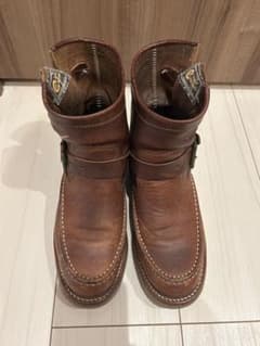 CHIPPEWA エンジニアブーツ ブラウン - メルカリ