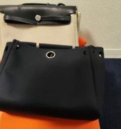 レア エルメス エールバッグ 黒 ベージュHERMES 2WAY PM 斜めがけ 