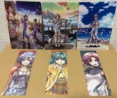 ARIA ミニクリアファイル クリアしおり 各3種セットのサムネイル