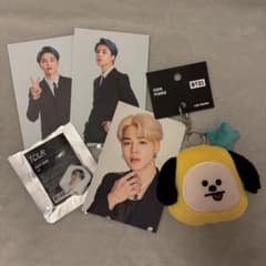 BTS JIMIN 상품 세트 BT21 코인 케이스 라키도로 미니 포토