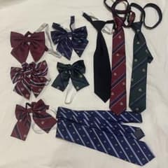 なんちゃって制服 リボン ネクタイ 9点セット まとめ売りのサムネイル