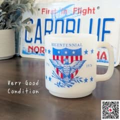 □美品□グラスベイク 建国200周年記念 アメリカンフラッグ マグ#874