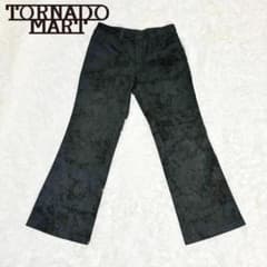希少！TORNADO MART 総柄 フレアデニム Lサイズ Y2K ブラック - メルカリ