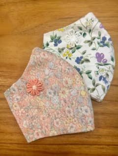 ハンドメイド 立体マスク インナーマスク ♪2枚セットのサムネイル