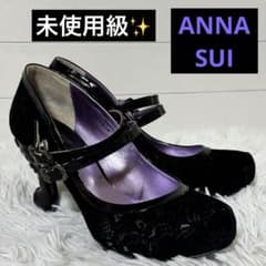 未使用級✨ANNA SUI アナスイ 猫足 レース ベロア ハイヒール パンプス
