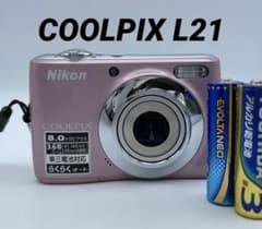 実写美⭕️良品【動作確認済】Nikon COOLPIX L21 デジカメ ピンク