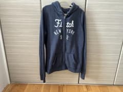 Abercrombie & Fitch ジップアップパーカー ネイビー Mのサムネイル