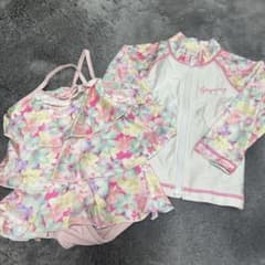 花柄 水着セット 90サイズのサムネイル