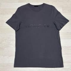 美品 モンクレール プリントロゴ チャコール グレー XS Tシャツ 5S229 
