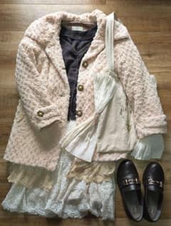 ◆axes femme◆裾レース付ファーコートのサムネイル