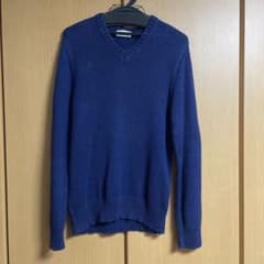 agnes b. homme Vネックニット ブルーのサムネイル