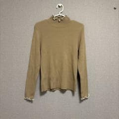 ハイネック 長袖 薄手ニットのサムネイル