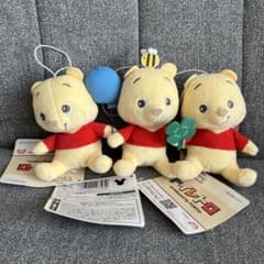 ディズニー　くまのプーさん　トイレトロ　いろんなもちものマスコット　3種類