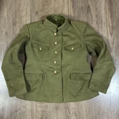 実物 旧日本陸軍 九八式軍衣 将校用 熊澤洋服店仕立て 記名なし ボタン完備 実物 旧日本陸軍 九八式軍衣 将校用 熊澤洋服店仕立て 記名なし ボタン